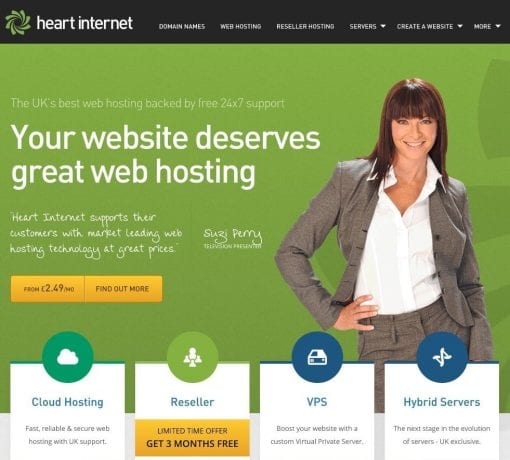 Heartinternet hosting summary