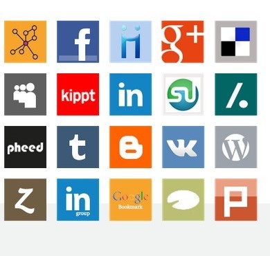 Social media services logos